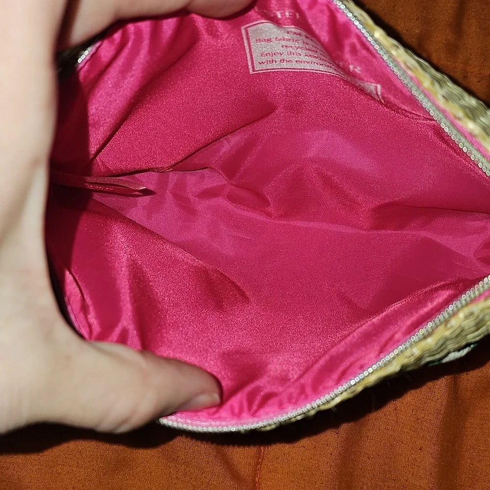 ESTEE LAUDER Like New Floral Makeup Bag With Zipper!!